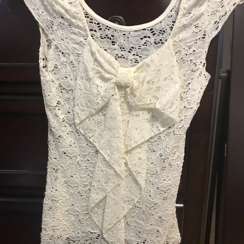 Cream blouse